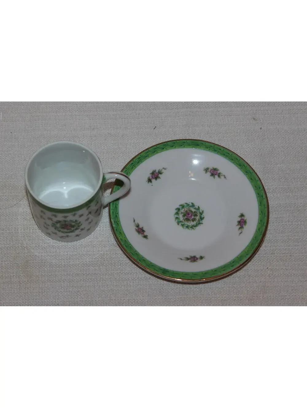 Lefton China 2007 Tea Cup and Saucer - Hand Painted
